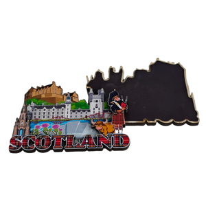 Nouveaux Aimants de Réfrigérateur en Bois Personnalisés, Motifs Écossais Urbains 2D ou 3D, Dessins Animés, Souvenirs, Vente en Gros - Product Image 4