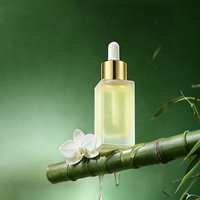En stock – Flacon compte-gouttes carré à fond épais de 5 ml, 10 ml, 30 ml, 50 ml pour échantillons d'huiles essentielles – Verre original