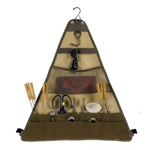Échantillon Gratuit : Sac de Rangement pour Ustensiles de Barbecue, Organisateur Suspendu Multi-Poches pour Voyage et Camping, Pochettes en Maille pour Couverts de Barbecue - Product Image 4
