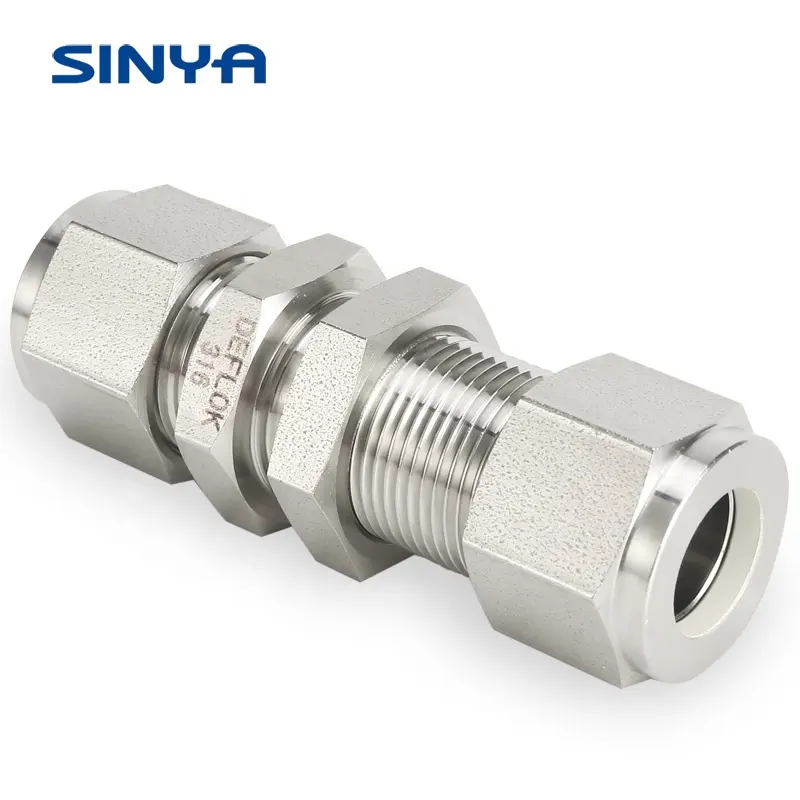 Hydraulic Fittings Supplier 90 Degree Elbow Instrumentation Fittings Stainless Steel 1/2" Tube Connector Hydraulic Tube 316SS Double Ferrule Union Elbow