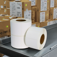 Vente en gros étiquette étanche 58mm x 40mm étiquette thermique directe papier auto-adhésif 58mm rouleau d'autocollant de code à barres étiquette thermique 58x40