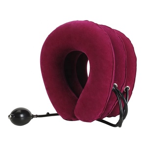 Oreiller de <span class=keywords><strong>traction</strong></span> cervicale gonflable pour soulagement de la douleur, collier de soutien gonflable pour <span class=keywords><strong>traction</strong></span> cervicale - Product Image 1