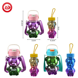 Portátil 350ml 1100ml Verão Grande Capacidade Bear Gradient <span class=keywords><strong>Cute</strong></span> Water Bottle Girls Plastic Cup Gourds <span class=keywords><strong>Kids</strong></span> Plastic Water Bottle - Product Image 5