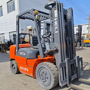 3-Ton <b>Used</b> Diesel HELI Forklift <b>Pallet</b> Truck Stacker 1220mm Fork Length 150mm Fork Width Japanese Engine Retail Use Construction - Product Image 1