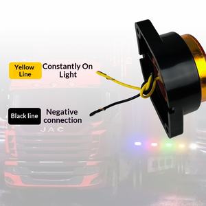Nouvelles <span class=keywords><strong>feux</strong></span> <span class=keywords><strong>de</strong></span> <span class=keywords><strong>gabarit</strong></span> latéraux LED ronds miniatures à double fixation sur l'oreille, étanches IP68, 12V 24V, pour camions, remorques et fourgonnettes, vente en gros LJZ - Product Image 4