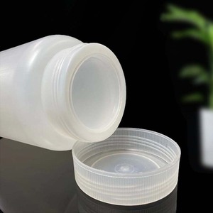 Wide Mouth <b>Plastic</b> Bottles 500 1000ml With Inner Cap For Powder <b>Packaging</b> HDPE Cylinder Screw Cap - Product Image 2