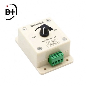 ตัวควบคุมไฟ LED แบบหรี่แสงได้ DC 24V 12V 8A ปรับความสว่างได้ สำหรับไฟ LED สีเดียว - Product Image 2