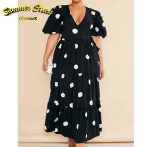 Casual Lady Elegant Casual Plus Size Summer Clothes Women's <strong>Clothing</strong> Summer <strong>Xxxl</strong> Dresses 4xl 5xl 6xl 7xl Formal Elegant - Product Image 1