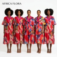 Vente en gros à bas prix – Nouvelle collection 2026 : Robe imprimée africaine grande taille pour femme, idéale pour le bureau