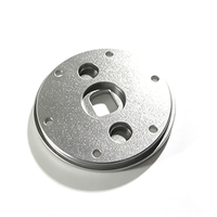 Plaque d'adaptation à bride en aluminium usinée CNC sur mesure, plaque de connexion circulaire en aluminium anodisé, disque à bride usiné CNC sur mesure