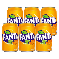 Vente en gros de boissons gazeuses Fanta canette 330ml X24 boissons gazeuses boissons gazeuses à saveur de fruit et de raisin orange boissons Fanta