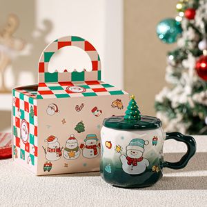 Christmas Ceramic Cup With Santa Lid And Festive Design <b>Gift</b> Boxed - Product Image 6