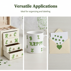 Manufacturer's Best-Selling Glitter Powder Silver and Gold Letter Stickers, <b>Bed</b> <b>Sheet</b> Adhesive, Shiny DIY Letters A-Z - Product Image 2