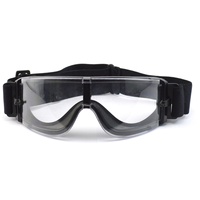 Lunettes tactiques de protection oculaire anti-buée à 3 lentilles, anti-impact, anti-éclats, balistiques, pour le tir en extérieur
