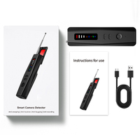 Détecteur anti-espion et anti-vol d'hôtel Portable T09 Détecteur de caméra cachée sans fil mis à jour avec traqueur de Signal GPS pour voitures