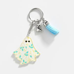 Porte-clés fantôme effrayant pour Halloween - Porte-clés rigolo en acrylique, cadeau d'horreur amusant pour les fêtes de bonbons ou de farces, accessoires pour fêtes - Product Image 4