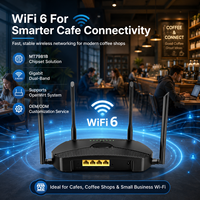 Routeur Wi-Fi Mesh Haute Vitesse 3000 Mbps Double Bande 2.4G/5G avec VPN, Pare-feu, QoS, OpenWRT, ODM, OEM, pour Déploiement en Vrac, 15 Ans d'Expérience Usine, IPv6