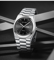 Montre Business Étanche Homme, Montre Quartz Décontractée Homme, Reloj Hombre, Montre Sport Tous Acier Affichage Heure et Jour