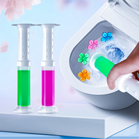 Gel désodorisant WC jetable efficace parfumé aux fleurs, pour l'élimination des taches et le nettoyage