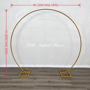 DKB - Arco de Metal Grande para Decoración de Fondo en Bodas, Cumpleaños y Fiestas, con Globos y Flores Artificiales - Product Image 3