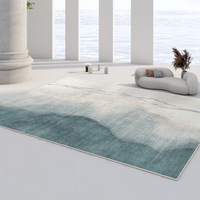 Tapis de salon de qualité supérieure, lavable, antidérapant, en polyester, à poils moyens, avec dos en PVC, vente directe du fournisseur, luxe
