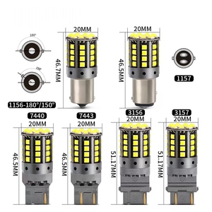 หลอดไฟ LED รถยนต์ 12V-24V รุ่น BA15S BAU15S BA15D T20 <span class=keywords><strong>T25</strong></span> 7440 7443 3030 44SMD กำลังสูง 21W Canbus 1156 ไฟเลี้ยว 1157 ไฟเบรก - Product Image 6