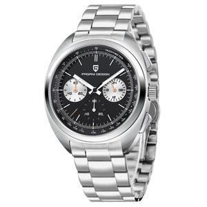 Montres sport quartz pour homme PAGANI Design 1782, nouvelle collection 2024, haut de gamme, saphir, acier inoxydable, chronographe, étanche. - Product Image 3