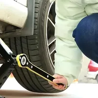 Cric hydraulique à ciseaux en acier de 1 tonne (4000 lb) pour le remplacement des pneus de voiture