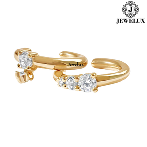 Jewelux Best Quality VVS Diamond <b>Stud</b> Earrings 925 Sterling <b>Silver</b> Rhodium Plated IGI Certified for Parties Gifts From Gujarat - Product Image 1