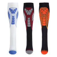 Chaussettes de compression athlétiques de performance en jacquard géométrique conçues pour les hommes et les femmes, 20-30 mmHg