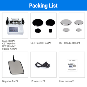 デスクトップ3 in 1フェイスネックリフト448khz Tecartherapiesマシン8オプション言語付き - Product Image 6