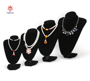 Présentoir de Luxe Personnalisé en Velours pour Colliers – Support Élégant pour <span class=keywords><strong>Bijoux</strong></span> de Vitrine de Magasin – Présentoir Buste pour Boîtes à <span class=keywords><strong>Bijoux</strong></span> et Colliers - Product Image 4
