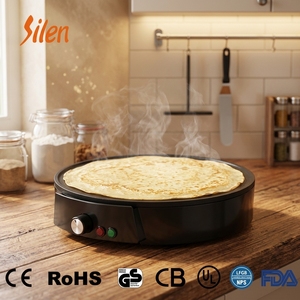 Machine à crêpes électrique à revêtement antiadhésif, très vendue, pour usage domestique - Product Image 2