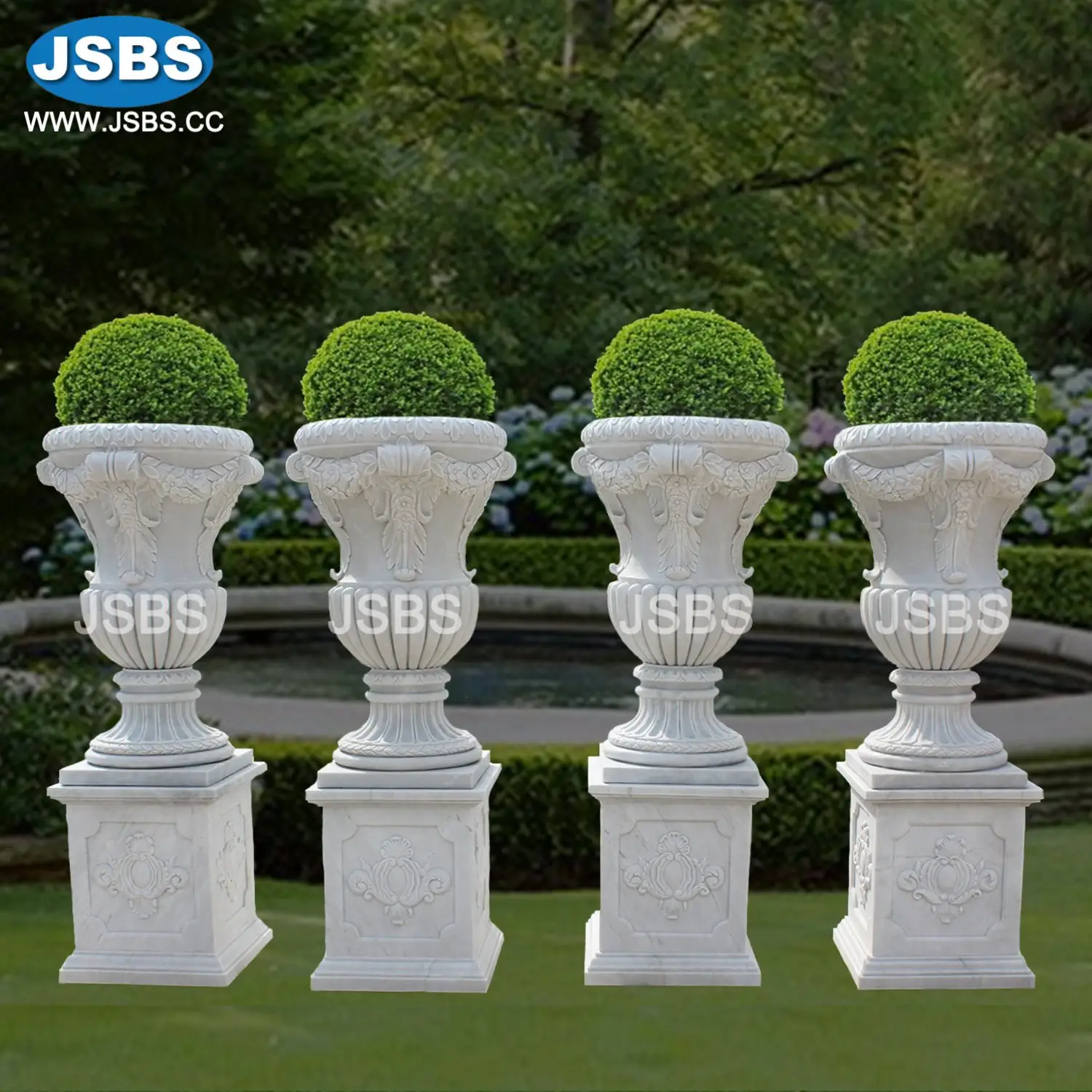 Huge Marble Home Decorative Stone Flower Planter Vase Pot Design Wedding Venue Landscape Choice