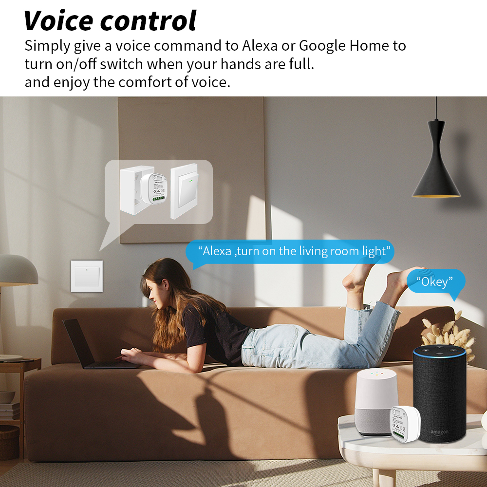 SIXWGH Tuya Zigbee 3.0 Wireless Smart Switch Kit 1/2/3 Gang Wall Switch with App Voice Control for Home Hotel Automation · image 5