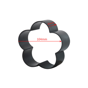 Forme de fleur en alliage d'aluminium anneau de gâteau antiadhésif moule à Dessert Triangle fleur de prunier moule à gâteau antiadhésif - Product Image 4