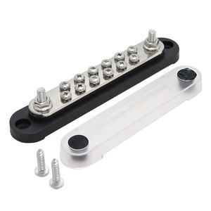 150A端子バスバー M4 M6スタッド バッテリー電源分配ブロック 赤黒 12V 車用バスバー 自動車・船舶用 - Product Image 6