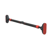 PINJIAN Barre de traction horizontale réglable pour cadre de porte, avec poignées confortables, épaissie et renforcée, pour exercices de musculation et dips