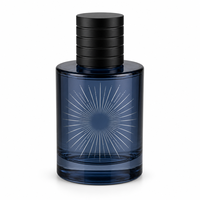Botol Parfum Kaca Kosong 30ml Custom dengan Tutup Perak, Kotak Display Kardus, Botol Isi Ulang Grosir Logo Custom
