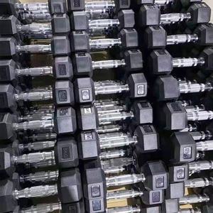 Bộ Quả Tạ Lục Giác Không Trọng Lượng Tập Gym Chất Lượng Cao Bằng Cao Su Màu Đen Tập Thể Dục - Product Image 6