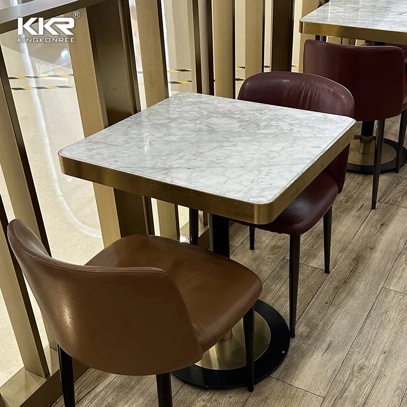 현대 식탁 레스토랑 테이블과 의자 작은 식탁 세트 4 의자