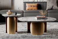 Nouvelles pieds de table en acier inoxydable moderne de luxe de haute qualité en or rose pour salle à manger, hôtel, centre de thé, table basse