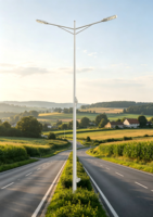Lampadaire LED 50W-300W en aluminium moulé sous pression + lentille PC, étanche IP67, 3000-6000K, certifié AC CE, avec détecteur de mouvement, compatible SmartThings
