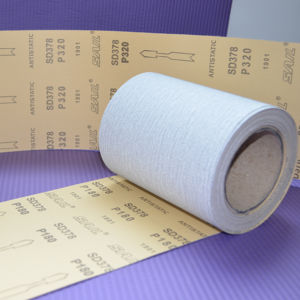 Rollo de Papel de <span class=keywords><strong>Lija</strong></span> de Carburo de Silicio SD378 D-WT, 1400 mm de Ancho, Dureza Media, <span class=keywords><strong>para</strong></span> Lijadora y <span class=keywords><strong>Pulidora</strong></span> - Product Image 1