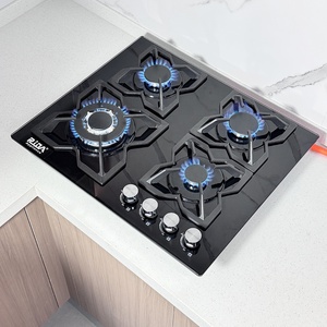 Table de cuisson à gaz encastrable 4 brûleurs OEM/ODM d'usine, plaque de cuisson en verre 60 cm pour cuisine - Product Image 4