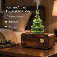 Diffuseur de parfum d'hôtel sans eau de qualité supérieure pour Noël 2026, cadeau de vacances, aromathérapie, diffusion à froid silencieuse, artistique, à piles, pour huiles essentielles