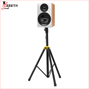 Lebeth SPS-803Y Wholesale Loading Bear 60KG Adjustable Height Yellow Joint Metal <strong>Tripod</strong> Speaker Stand <strong>Heavy</strong> <strong>Duty</strong> - Product Image 3