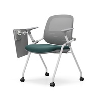 Chaises ergonomiques en acier durable de haute qualité avec un design moderne pour les salles de formation scolaires et les bureaux, dotées d'une fonction pivotante