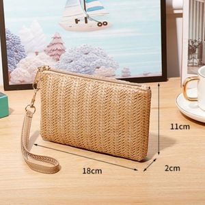 Enfants chapeau et sac ensemble paille papier plage journal Boho sangle pour sac à main frais beau sac à main bonne qualité dames sacs écologique - Product Image 3