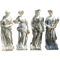 Offre Spéciale jardin sculpté à la main lampes en pierre dame tenant la lampe statue statues de jardin notre dame statue sculpture lampe
